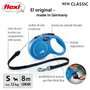 Flexi Laisse pour Chien NEW CLASSIC 8 m Bleu Taille S