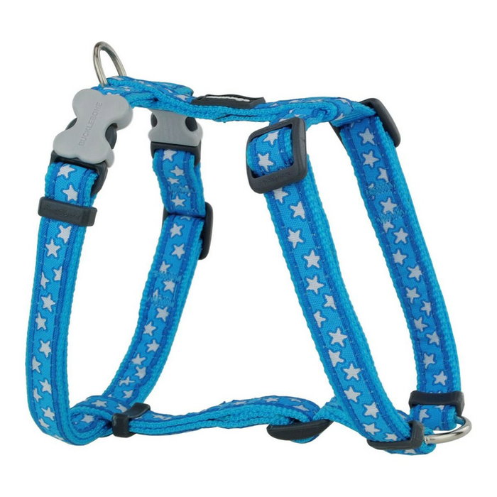 Harnais pour Chien Red Dingo Style Turquoise Étoile Blanc 37-61 cm Harnais pour Chien Red Dingo Style Turquoise Étoile Blanc 37-61 cm