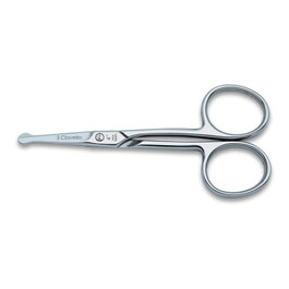 Tres Claveles Tijera Nariz Recta 4" Inox D 3C - Ciseaux à Nez, Oreilles et Sourcils Droits en Acier Inoxidable, Forgé à Chaud