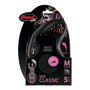 Flexi New CLASSIC Laisse enrouleur 5m Noir Taille M