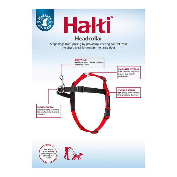 Harnais pour Chien Company of Animals Halti Noir/Rouge Taille S (36-64 cm) Harnais pour Chien Company of Animals Halti Noir/Rouge Taille S (36-64 cm)
