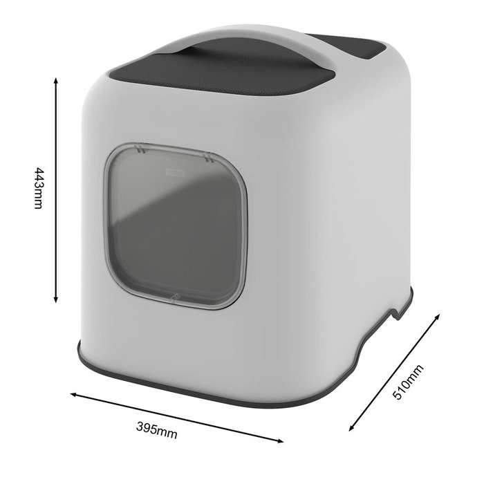 Rotho My Pet Biala Maison de toilette pour chat Blanc