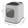 Rotho My Pet Biala Maison de toilette pour chat Blanc