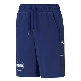 Short de Sport pour Enfants Puma Alpha Jersey Bleu