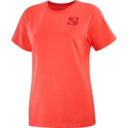 T-shirt à manches courtes homme Salomon Outlife Small Logo Rouge 14 ans