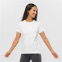T-shirt à manches courtes femme Salomon LC1644800 Blanc (S)