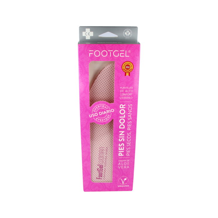 FOOTGEL Semelles en gel pour femmes à l'aloe vera, taille 39-42 FOOTGEL Semelles en gel pour femmes à l'aloe vera, taille 39-42