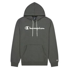 Sweat à capuche homme Champion Script Logo Print Gris clair 36