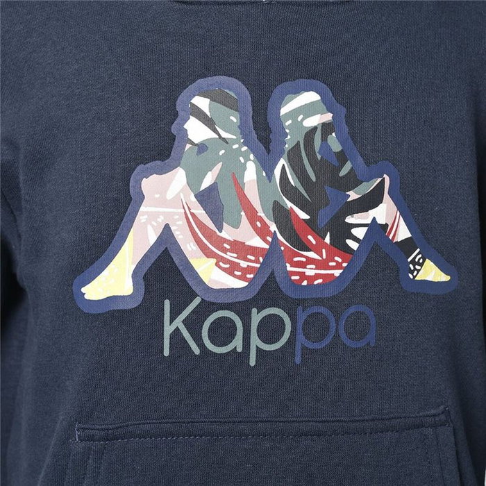 Sweat à capuche enfant Kappa Kappa Cache Bleu foncé