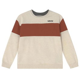Sweat sans capuche enfant Levi's Colorblock Crewneck Jaune