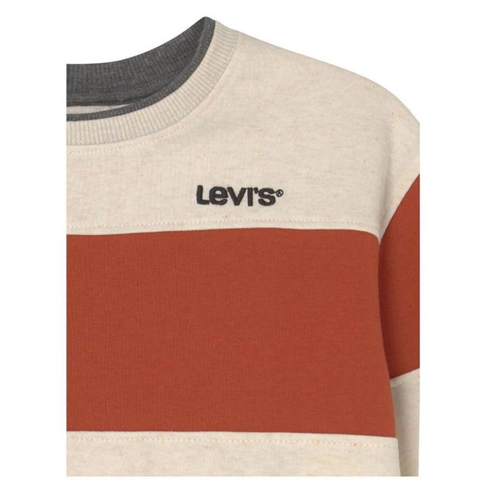 Sweat sans capuche enfant Levi's Colorblock Crewneck Jaune