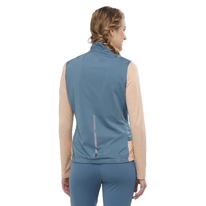 Gilet de course Salomon Light Shell W Bleu clair