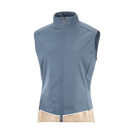 Gilet de course Salomon Light Shell W Bleu clair