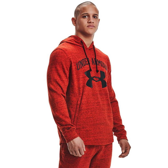 Sweat à capuche homme Under Armour Rival Terry Rouge