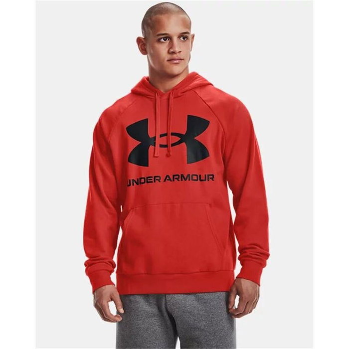 Sweat à capuche homme Under Armour Fleece Rival Rouge