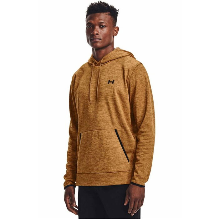 Sweat à capuche homme Under Armour Fleece Twist Marron
