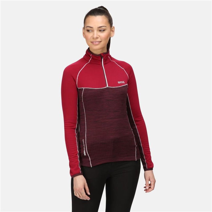 Doublure Polaire Regatta Hepley Lightweight Half-Zip W Rouge foncé