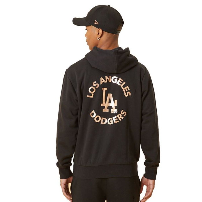 Sweat à capuche homme New Era LA Dodger Metallic Logo Black M Noir