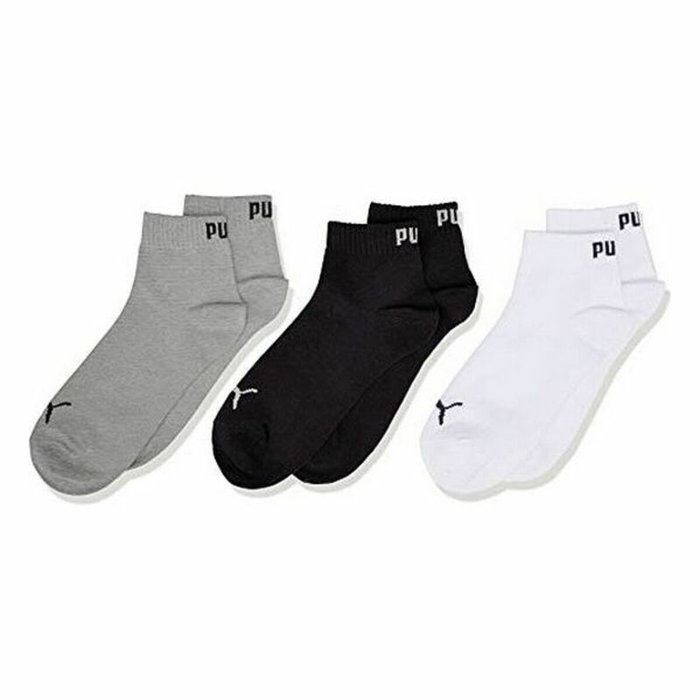 Puma Chaussettes de Sport KIDS QUARTER (3 paires) - Noir - 23-26