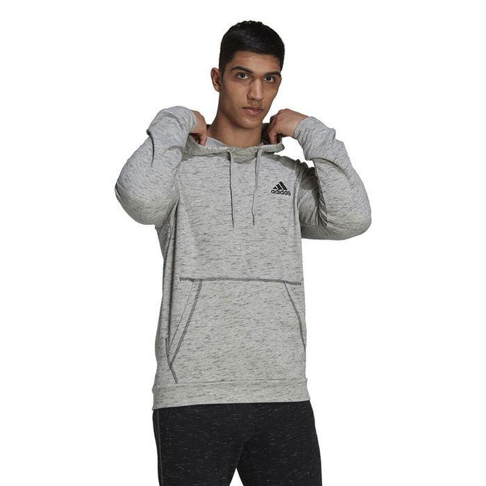 Sweat à capuche homme Adidas Essentials Gris clair