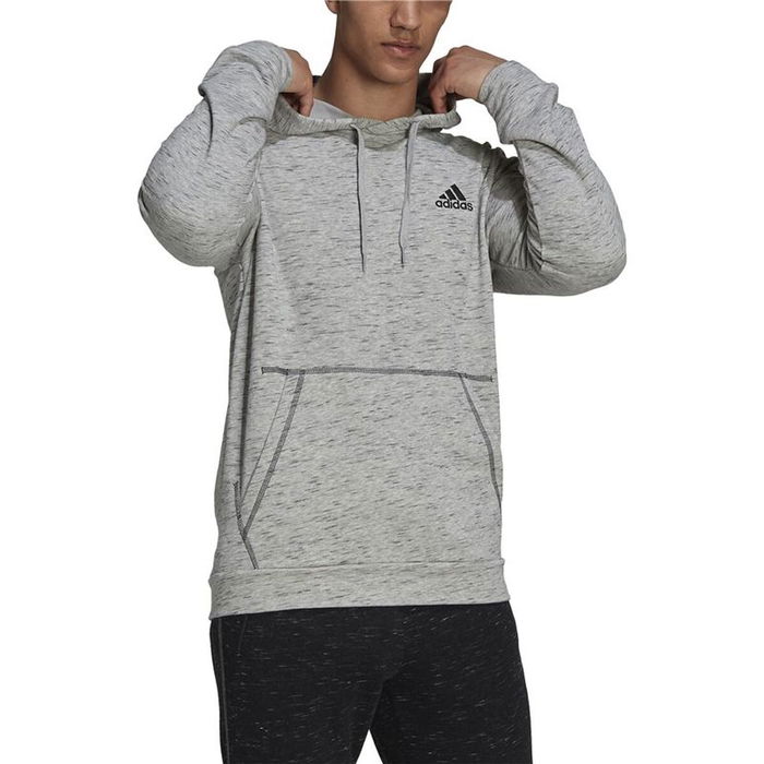 Sweat à capuche homme Adidas Essentials Gris clair