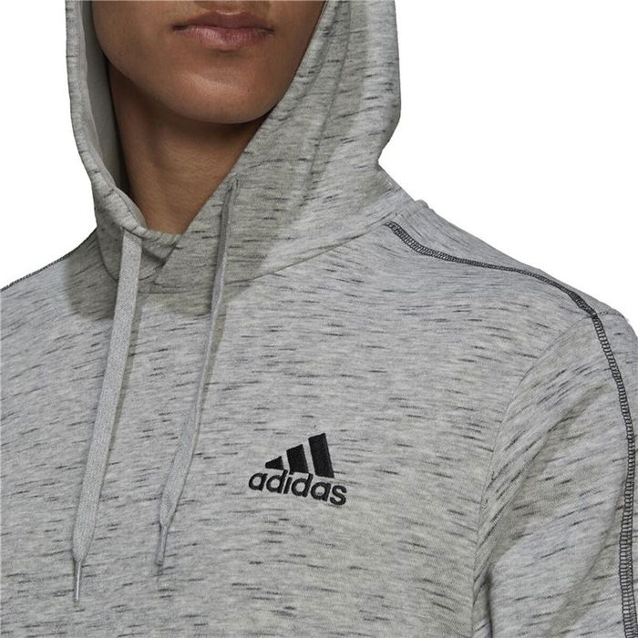 Sweat à capuche homme Adidas Essentials Gris clair