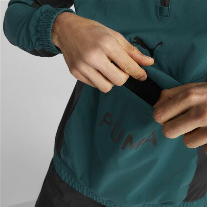 Sweat sans capuche homme Puma Fit Woven Training Vert