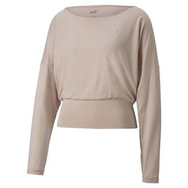 Sweat sans capuche femme Puma Studio Yogini Lite Saumon