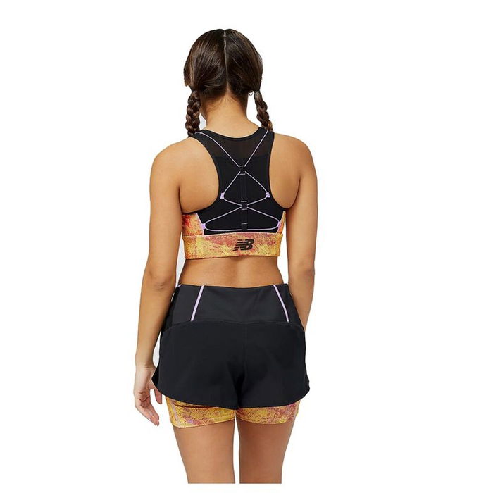 Soutien-gorge de Sport New Balance Impact Run AT Marron