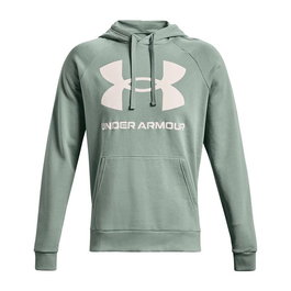 Sweat à capuche homme Under Armour Rival Big Logo Bleu