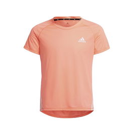 T shirt à manches courtes Enfant Adidas Aeroready 3 Bandas Saumon M