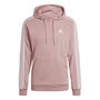 Sweat à capuche homme Adidas Essentials 3 Bandas Rose clair