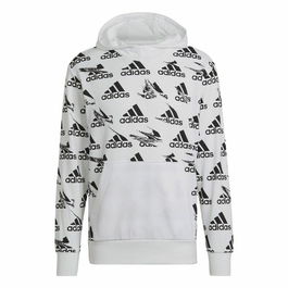 Sweat à capuche homme Adidas Essentials Brandlove Blanc