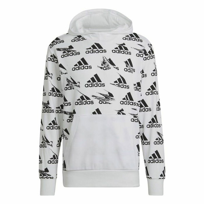 Sweat à capuche homme Adidas Essentials Brandlove Blanc Sweat à capuche homme Adidas Essentials Brandlove Blanc