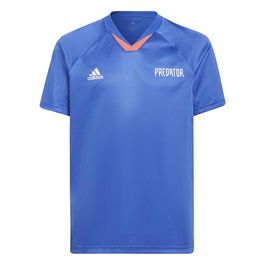 T shirt à manches courtes Enfant Adidas Predator Indigo 8-9 Ans