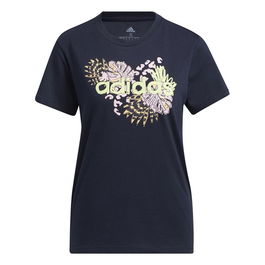 T-shirt à manches courtes femme Adidas HE4924 Bleu foncé (S)