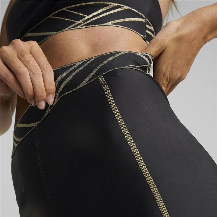 Leggings de Sport pour Femmes Puma deco Glam Noir