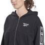 Veste de Sport pour Femme Reebok Tape Pack Full Zip W Noir