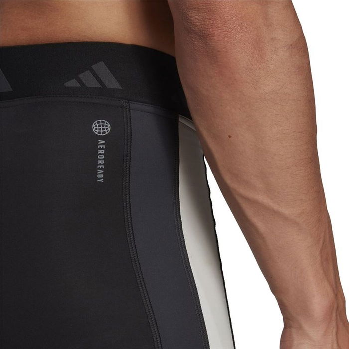 Leggings de sport pour homme Adidas Hyperglam Techfit Noir