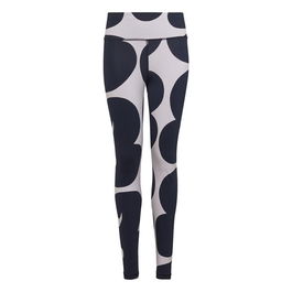Leggings de Sport pour Femmes Adidas Marimekko Noir S