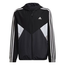 Veste de Sport pour Enfants Adidas Coupe-Vent Colorblock BK