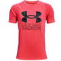 T shirt à manches courtes Enfant Under Armour Tech Hybrid Rouge 6 ans