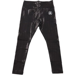 Leggings de Sport pour Enfants Converse High Rise Shine Noir 11