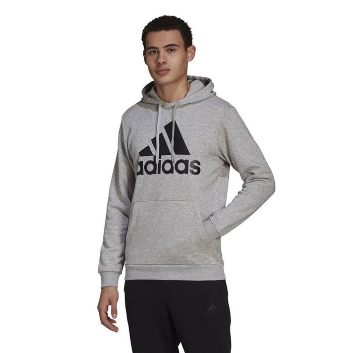 Sweat à capuche homme Adidas Essentials Fleece Big Logo Gris clair 37