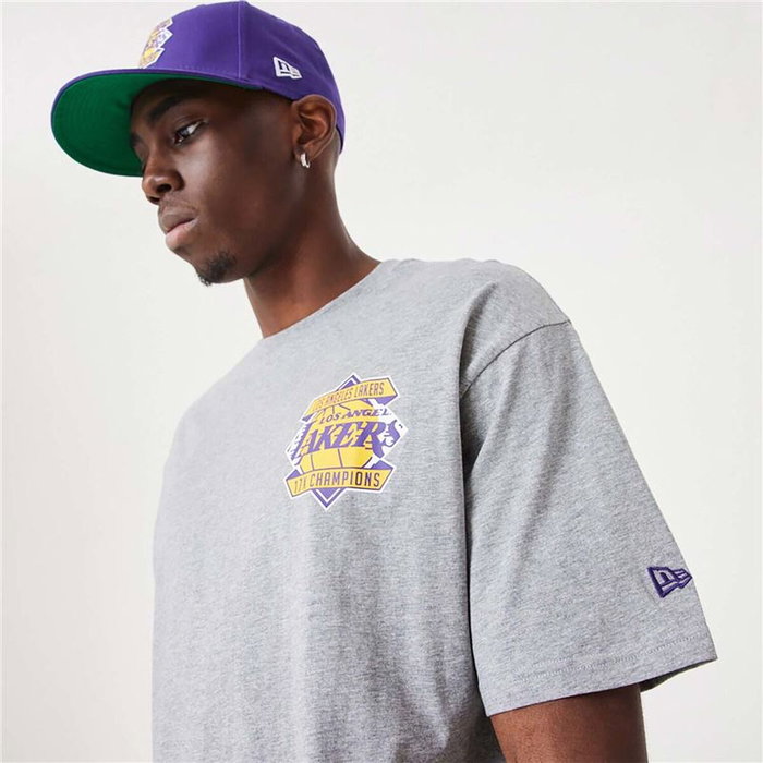 T-shirt à manches courtes homme New Era 60332201 Gris (S)
