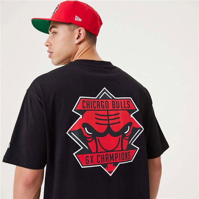 T-shirt à manches courtes homme New Era Championship Chicago Bulls Noir