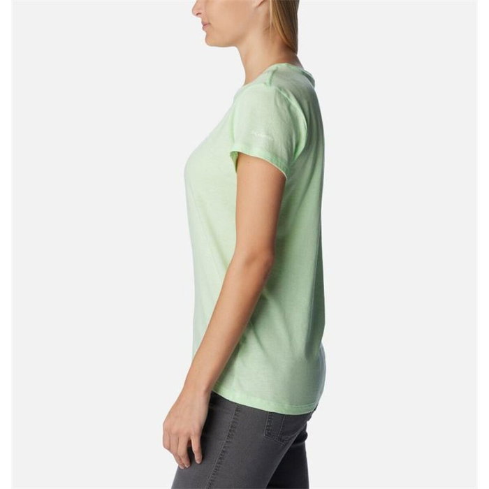 T-shirt à manches courtes femme Columbia 1992134372 Vert clair