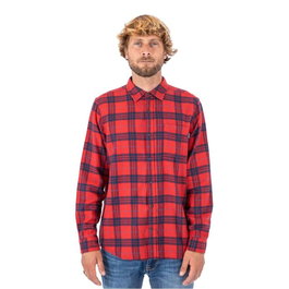 Chemise à manches longues homme Hurley Portland Organic Rouge carmin