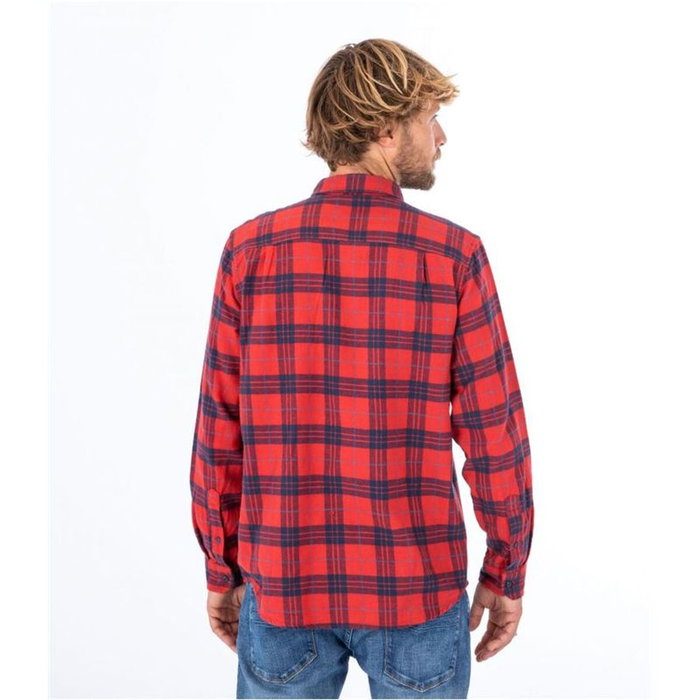 Chemise à manches longues homme Hurley Portland Organic Rouge carmin
