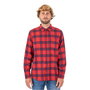 Chemise à manches longues homme Hurley Portland Organic Rouge carmin